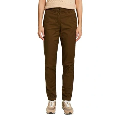Image of ESPRIT Women&#039;s 113ee1b360 Pants, 355/Dark Khaki, 32W x 32L