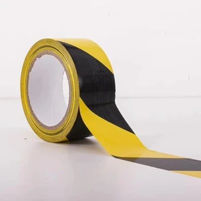 Image of (2 pack) PREMIUM GRADE BRANDED SELF Adhesive HAZARD WARNING Tape Black and Yellow, 50mm (2&quot;) x 33m, Strong Warning/Caution Tape, Floor Marking