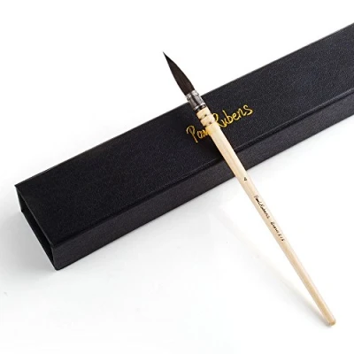 Image of Paul Rubens Professional Watercolour Paint Brushes, Size 4 Wash/Mop Round Squirrel Hair Brush for Art Painting, Fine Detailing, Acrylic, Gouache.