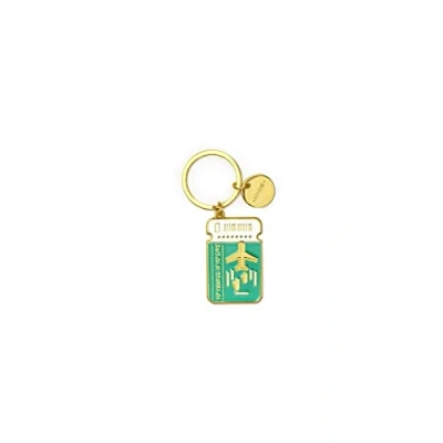 Image of Legami Enamelled Metal Keychain, What a Key Ring!, L 7 cm, Zinc, Travel Theme, Ring with Spiral Ring, Polished Finish, Brilliant Colours, Charm for Embellishing the Bag, Travel, Taglia unica