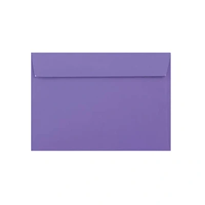 Image of C5 (162x229mm) Coloured Envelopes for A5 Greeting Cards Wedding Invitations &amp; Crafts Pack of 100 (Purple Peel Seal)