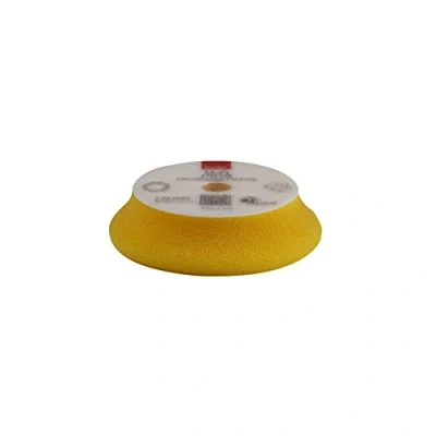Image of RUPES Orbital Foam Polishing pad for Car Sanding, &amp; Waxing, Dual Action Polisher Pad, Cleaning Supplies Compounding (Yellow, 80/100mm, Single Fine)