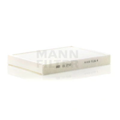 Image of 30733893, 30733894, 30767022, 30767024, 31366123 Pollen Filter MANN CU 2733 Particulate 275mm 196mm 33mm VOLVO: V60 I Box Body / Estate