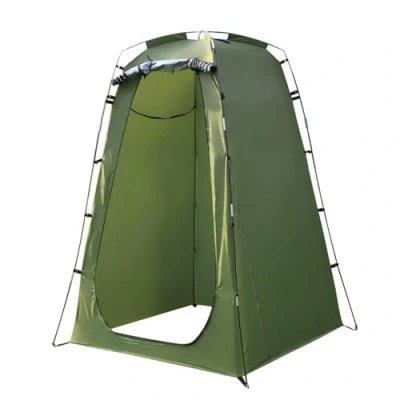 Image of Pop Up Shower Tent, Toilet Portable Changing Camping Cubicle, Mobile Room, Outdoor Log Privacy Screen, Spacious Private