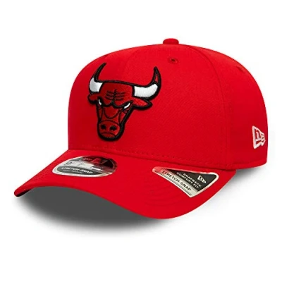 Image of New Era Chicago Bulls 9fifty Stretch Snap Cap NBA Team Red S M