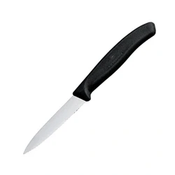 Image of Victorinox Paring Knife Swiss Classic Black Serrated 8 cm