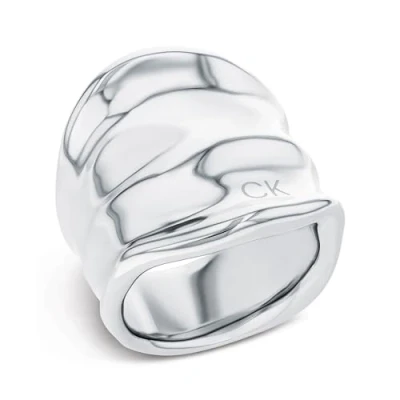Image of Calvin Klein Elemental Ring silvercoloured, Women&#039;s, Size: 58, Silver coloured