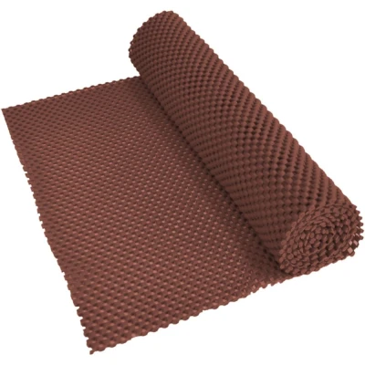 Image of Aidapt Non Slip Waterproof Brown Easy to Cut 150x30 cm Fabric Mat Ideal for use Lining Draws, Shelves , and Work tops