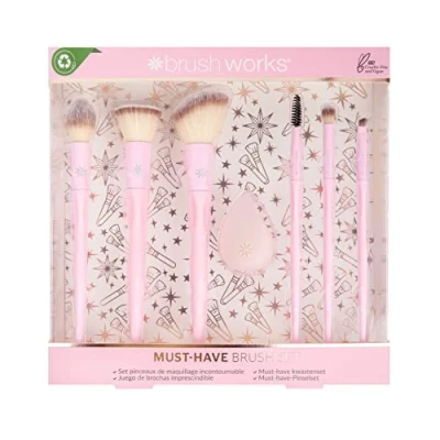 Image of Brushworks Must Have Brush Set, Pink, One Size