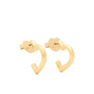 Image of Kate Spade New York Heart You hoops, Gold.