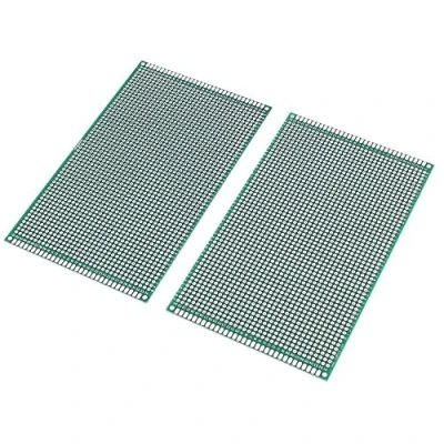 Image of Fasizi 2PCS (9 x 15cm) PCB Board Universal Double Sided Prototyping Breadboard Panel Circuit for DIY Soldering