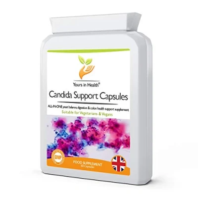 Image of High Strength Candida Support Capsules Supports Immune &amp; Digestive Health Vegan Vegetarian