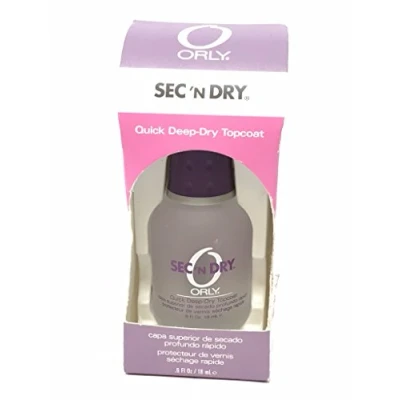 Image of ORLY Sec N Dry Quick Deep Nail Topcoat 18ml, for a long lasting no chip finish.