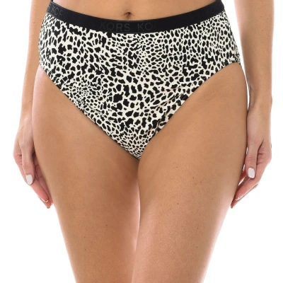 Image of Michael Kors Womenss high waist bikini panties MM3K605 White Size X Small