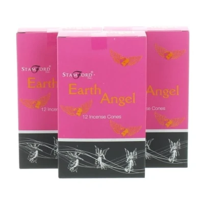Image of 3 Packs of Stamford Pink Range Incense Cones Earth Angel