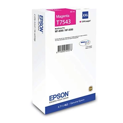 Image of Epson T7543 Magenta Genuine, XXL High Yield Ink Cartridge DuraBrite Ultra