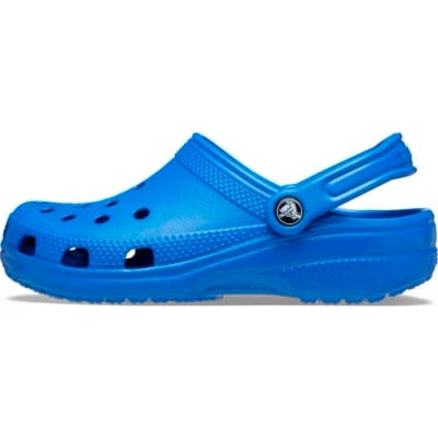 Image of Crocs Classic Unisex Pool slides, Size: 11, Blue bolt Synthetics