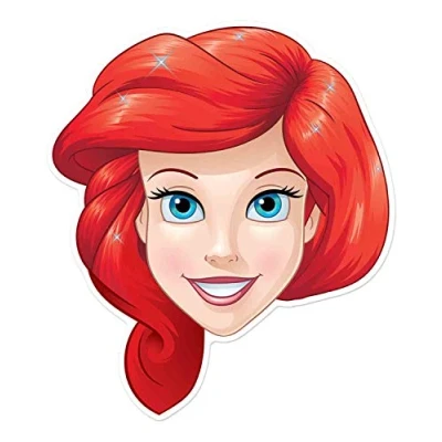 Image of STAR CUTOUTS SM326 Ariel Fun Face Mask Child Size, Multicolour
