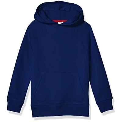 Image of Amazon Essentials Boys&#039; Fleece Sweater Hoodie Sweatshirts, Navy, 9 Years