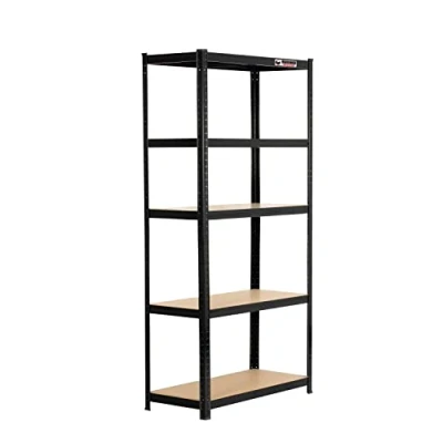 Image of Rhino Racking 5 Bays Tier Heavy Duty Industrial Storage Shelves Black 180x90x40cm