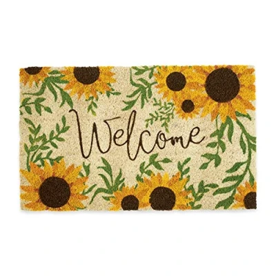 Image of DII Mat, Coir, Sunflower Welcome, 18x30