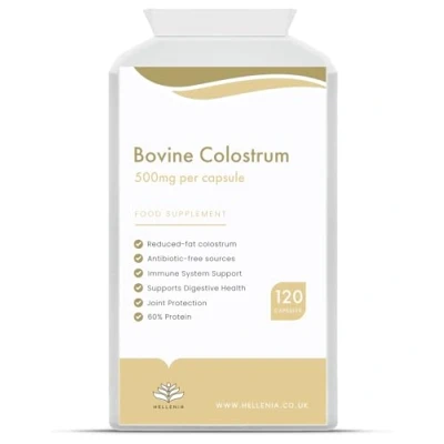 Image of Bovine Colostrum Capsules 500mg 120 Immune Support Digestive Health Joint Protection
