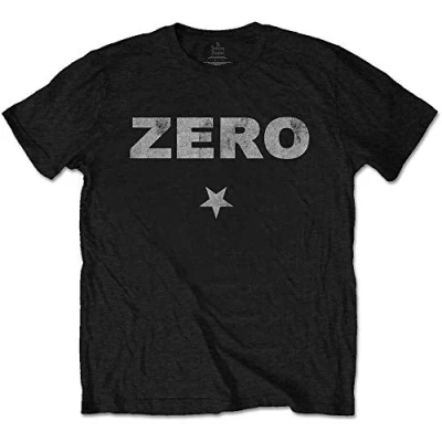 Image of The Smashing Pumpkins Zero Distressed Official Tee T Shirt Mens Unisex (Large) Black