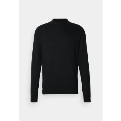 Image of Scotch &amp; Soda Men&#039;s Dropped Shoulder Pullover Mock Neck Sweater, Black, L