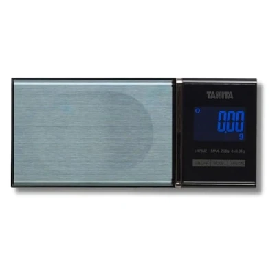 Image of Tanita 1479J2 Mini Scale Japan Technology Accurate Digital Pocket for Jewelry 200G Capacity Blue Backlit Display 6 Different Modes of Measurement: Gram, Oz, Carat, Troy DWT, Grain