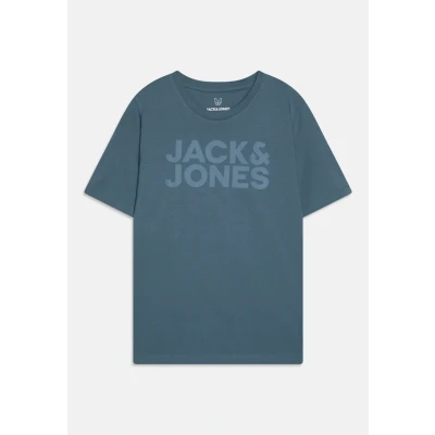 Image of JACK &amp; JONES Boys Jjecorp Logo Tee O Neck Noos Jnr T Shirt, Dark Blue, 164 UK
