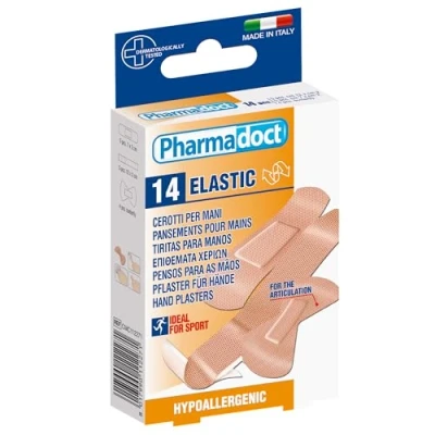 Image of Pharmadoct Hand Plasters, 3 assorted sizes 12 boxes of 14 plasters