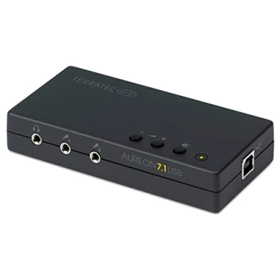 Image of TERRATEC AUREON USB 7.1 PC Sound Card External 8 Channel Soundbox Optical Input Output for AC3 and DTS up to Speakers Analogue Digital Audio Devices