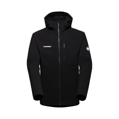 Image of Mammut Ultimate Comfort SO Hooded Soft shell jacket, Men&#039;s, Size: Large, Black