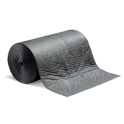 Image of New PIG MAT230 Universal Mat, 152.4 L Absorbency, 46 m Length x 76 cm Width, 1 Roll/Bag, Grey