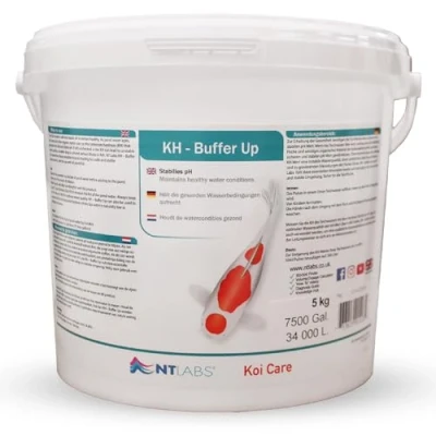 Image of NT Labs Koi Care KH Buffer Up, Increases Carbonate Hardness of Pond Water, Maintains Water Quality, Provides the Optimal Habitat for Your Fish and Other Life, 5kg