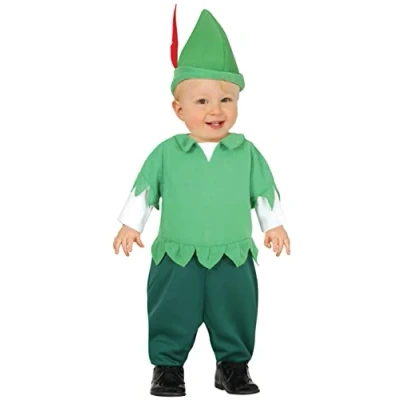 Image of FIESTAS GUIRCA Green Archer Fancy Dress Costume for Baby Boy Hero Outfit Age 12 18 Months