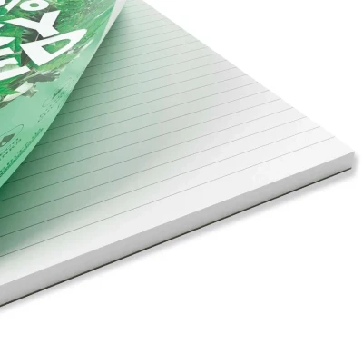 Image of Silvine A4+ Premium Recycled Wirebound Notebook, Lined with margin, 120 pages of 100% Paper. Ref R102 [Pack 5], White