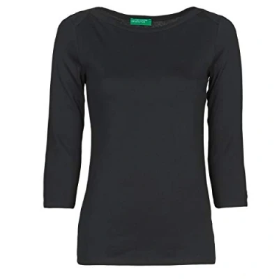 Image of United Colors of Benetton Women&#039;s Maglia M/L Vest Top, Black (Nero 100), XS UK