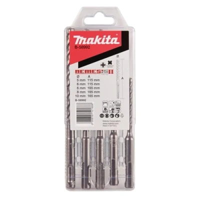 Image of Makita B 58992 NEMESIS2 SDS PLUS Hammer Drill Bit Set 5 Piece Ideal for Concrete, Reinforced Masonry