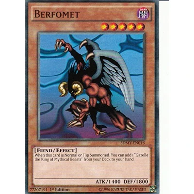 Image of YuGiOh SDMY EN016 1st Ed Berfomet common card