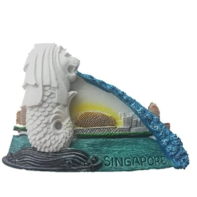 Image of 3D Singapore souvenir fridge magnet, Home&amp; kitchen decoration refrigerator magnet sticker