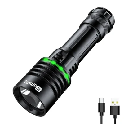 Image of Genwiss 2000 Lumen Diving Torch, Dive Torch 150M Underwater Lights IPX8 Waterproof Scuba Light LED for Torches Deep at Night