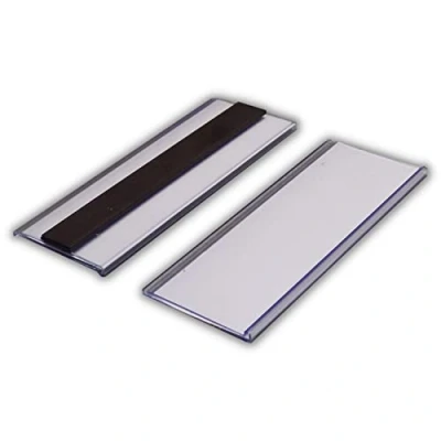 Image of Beaverswood Magnetic Ticket Holder, Label Strips Comes With Card. Paper Inserts And Plastic Protectors. Racking Labels Shelf Sign (38Mm X 100Mm)