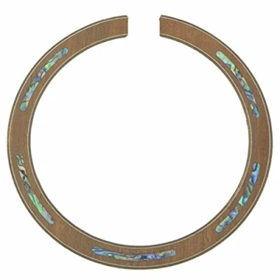 Image of Dopro Qaulity Acoustic Guitar 110 * 12 0.8mm Soundhole Sapelli Rosette with Abalone Shell Inlay