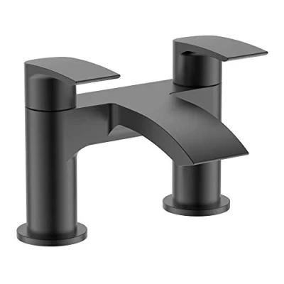 Image of Home Standard Khlo� Bathroom Bath Filler Mixer Tap Matt Black 10 Year Guarantee