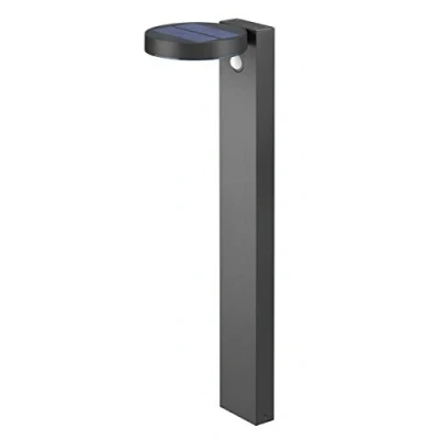 Image of Posadas Modern Outdoor Bollard Anthracite 3000K IP44 with PIR UK Stock