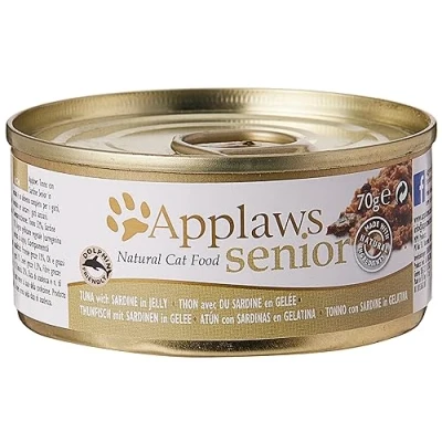 Image of Applaws Senior Cat Tuna with Sardine in Jelly, 24 x 70 g