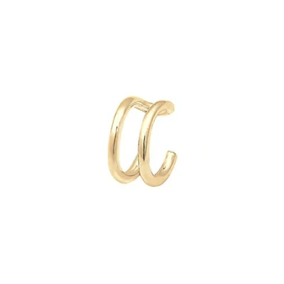 Image of Elli Earrings Ear cuff Clamp Single Geo Basic Minimal 925 Sterling Silver