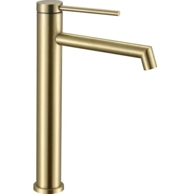 Image of REA Gold Bathroom Sink tap FOSS High Brushed B5319