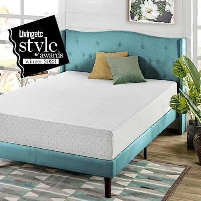 Image of Viscoplastic foam mattress with green tea ZINUS Adaptable 7 zone 135 x 190 cm Height 25 Boxed Pressure relief OEKO TEX certified